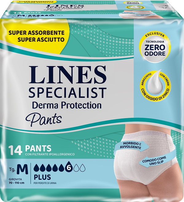 LINES SPECIALIST DERMA PROTECTION Pants Plus M 14 Pezzi