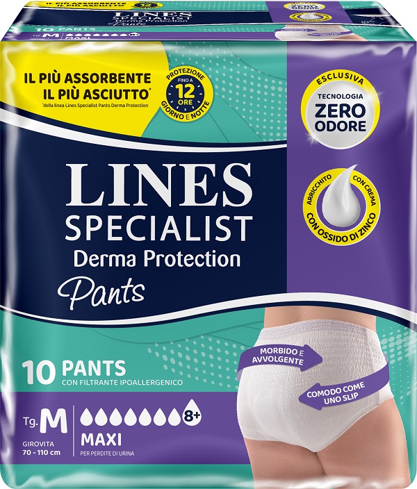 LINES SPECIALIST DERMA PROTECTION Pants Maxi M 10 Pezzi