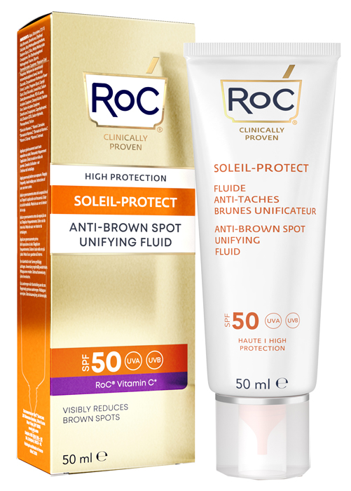ROC SOLEIL PROTECT FLUIDO SOLARE VISO SPF50+ ANTI MACCHIE 50ml