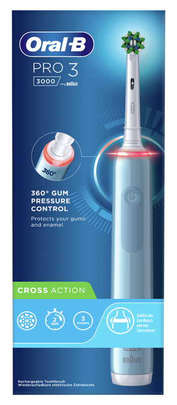 ORAL-B Power PRO 3 Blue C/Acti