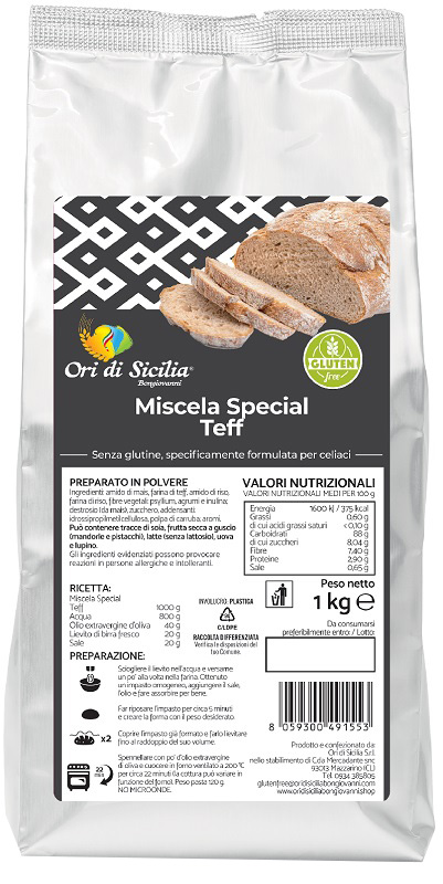 ORI DI SICILIA Mix Teff 1Kg