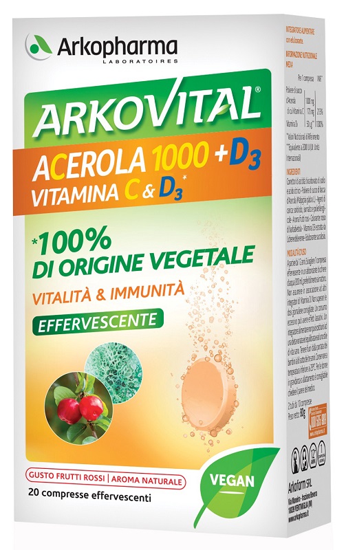 ARKOVITAL Acerola+D3 20Cpr Eff