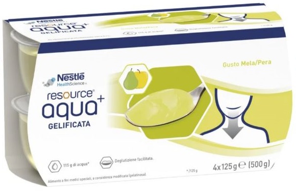 RESOURCE AquaGel Mela/Pera 4x125g
