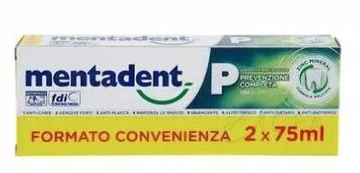 MENTADENT P BITUBO 2x75ml OFS