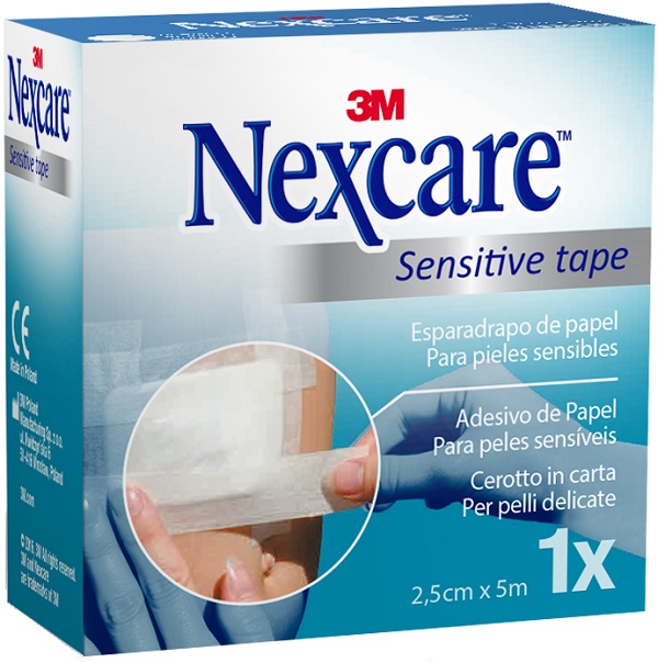 NEXCARE TRASPARENT TAPE Cerotto su rocchetto in carta per pelli delicate 2,5cmX5m