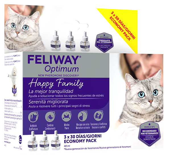 FELIWAY OPTIMUM REFILL 3 Flaconcini da 48ml