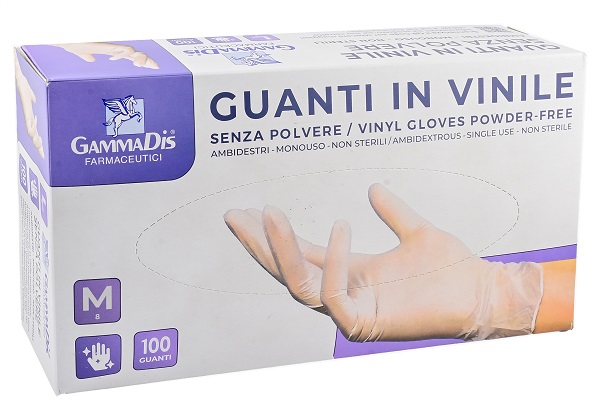 GAMMADIS Guanti Vinile M 100pz