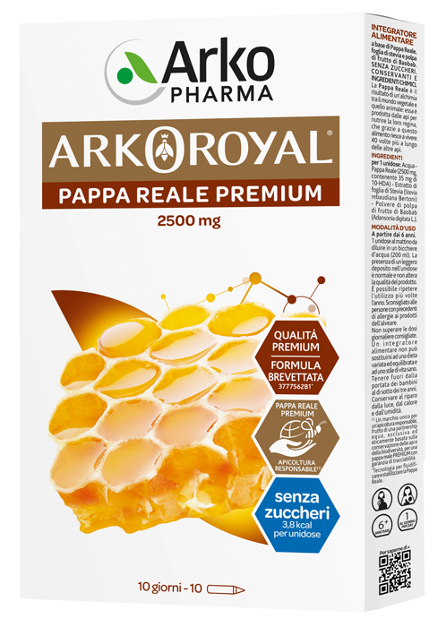 ARKOROYAL Pappa Reale 2500mg Senza Zucchero