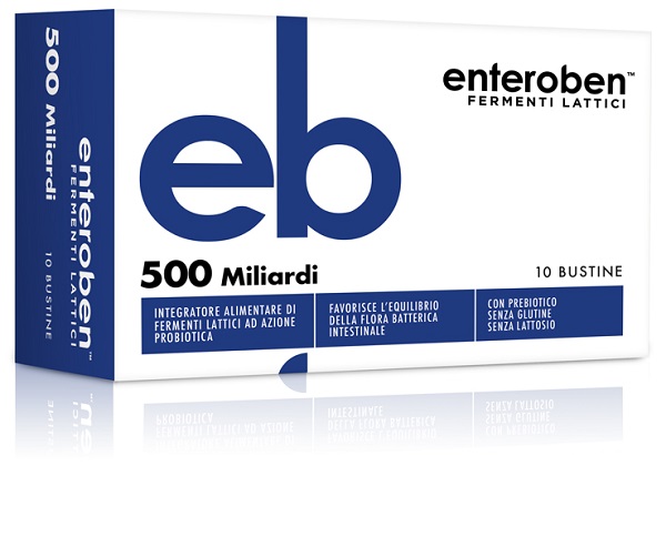 ENTEROBEN 500 MILIARDI 10 STICK PACK - Integratore di fermenti lattici