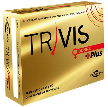 TRIVIS Donna Plus 30 Capsule - Integratore per l'alopecia femminile post menopausa