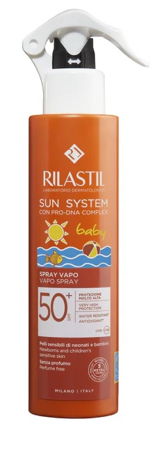 Rilastil Sun System Baby Spray Vapo SPF50+ 200 ml - Protezione Solare per Bambini