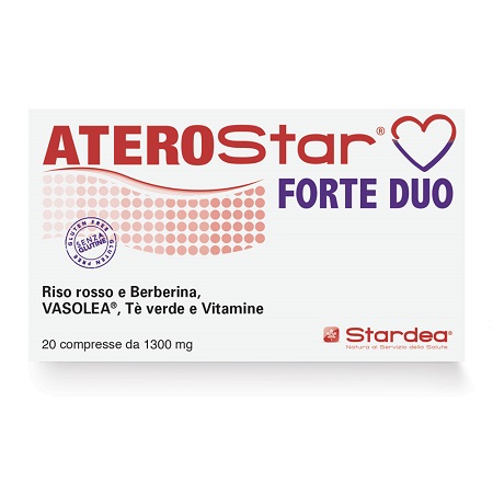 ATEROSTAR ForteDuo 20 Compresse Integratore alimentare per la funzione epatica e la funzionalità dell'apparato cardiovascolare