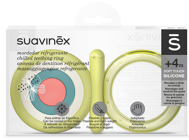 SUAVINEX MASSAGGIAGENGIVE SILICONE STEP 2 +4 MESI FARFALLA