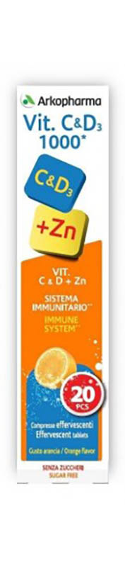 ARKOFARM Vit.C&D+ZN 20 Cpr Eff