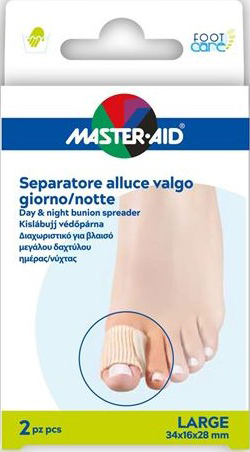 MASTERA-AID FOOTCARE DIVARICATORE ALLUCE VALGO GIORNO/NOTTE TAGLIA L