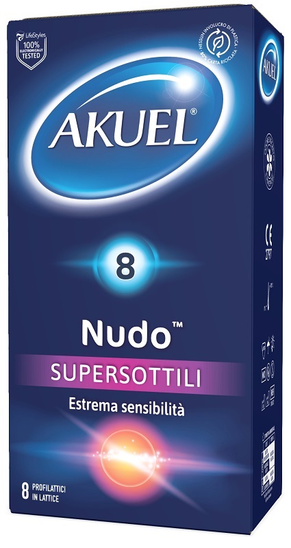 AKUEL Nudo Supersottili 8 Profilattici