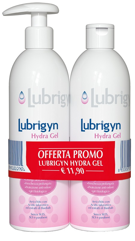 LUBRIGYN HYDRA GEL DUO Gel Detergente Intimo Bipack 400ml+400ml