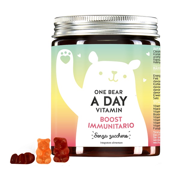 Bears With Benefits One Bear a Day Immun Support 45 Caramelle gommose Senza Zucchero - Integratore per il sistema immunitario
