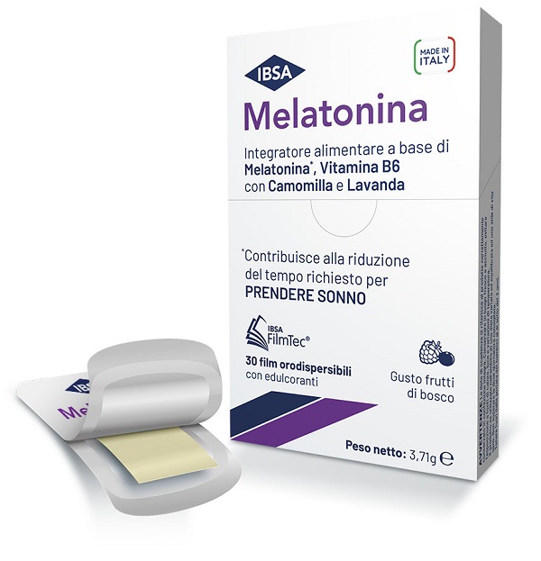 MELATONINA IBSA 30 FILM ORALI - Integratore per favorire il sonno