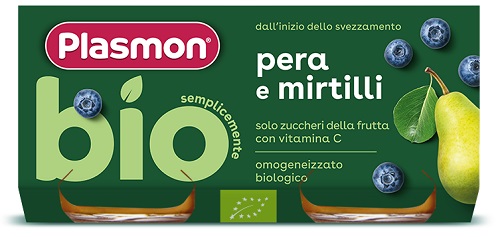 OMO PL.Pera/Mirtillo Bio 2x80g
