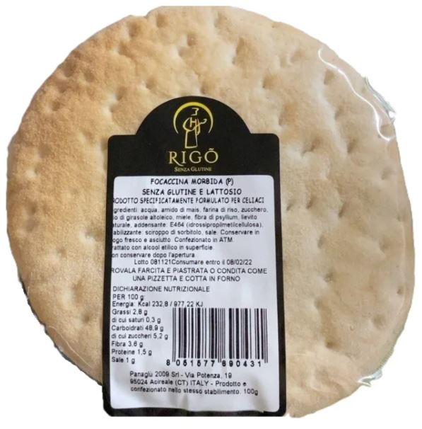 RIGO'Focaccina Morb.100g