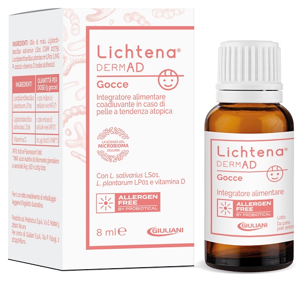 LICHTENA DERMAD Gocce 8ml - Integratore per la dermatite atopica