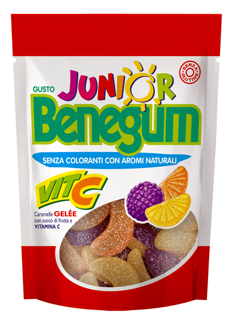 BENEGUM JUNIOR CARAMELLE GELEE' CON SUCCO DI FRUTTA E VITAMINA C 90G