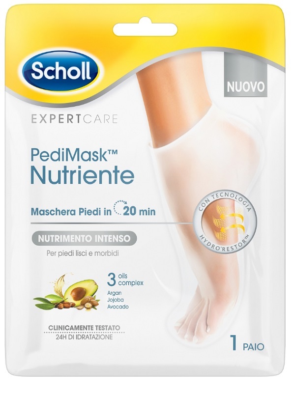 SCHOLL PEDIMASK TRE OLI Maschera Piedi Nutriente 1 Paio di calzini