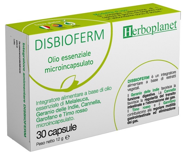 DISBIOFERM 30 Capsule - Integratore per la funzione digestiva e l'eliminazione dei gas