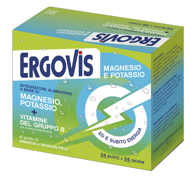 ERGOVIS MAGNESIO POTASSIO VITAMINE B CON ZUCCHERO 24 BUSTINE