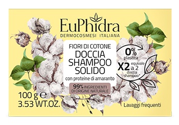 EUPHIDRA DOCCIA SHAMPOO SOLIDO Fiori di Cotone 100g