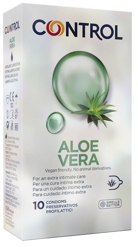 Control Condom Aloe Vera 10 pezzi - Preservativi Lubrificanti