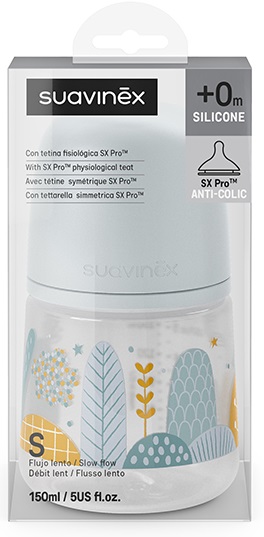 DREAMS BIBERON SILICONE 150ML SX PRO AZZURRO