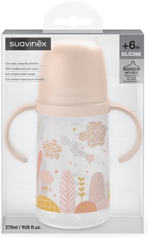 SUAVINEX DREAMS BIBERON ANTI GOCCIA 270ML ROSA +4 MESI