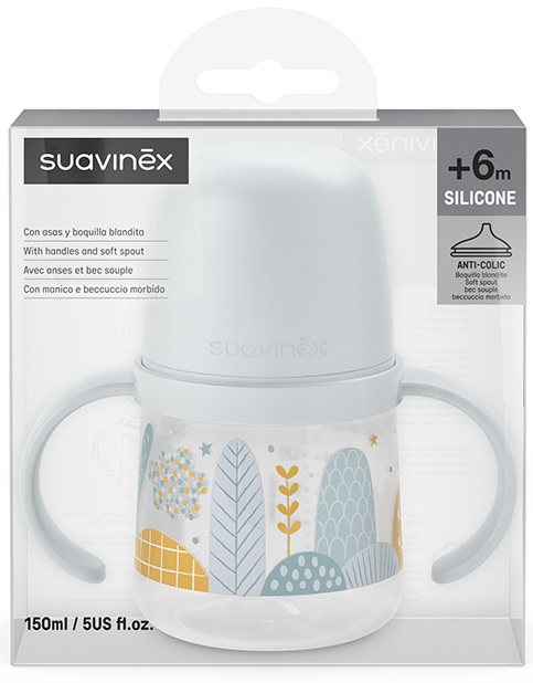 DREAMS BIBERON ANTI GOCCIA CON MANICI 150ML +4 MESI AZZURRO