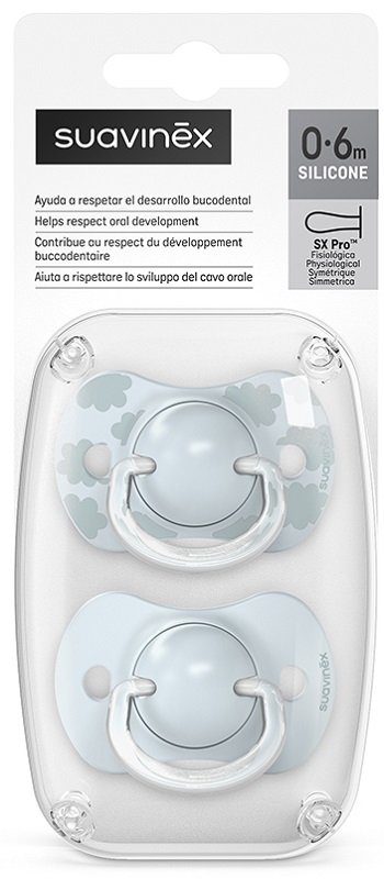 DREAMS SUCCHIETTO SILICONE 0/6 MESI SX PRO CELESTE 2 PEZZI