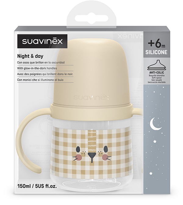 SUAVINEX BIBERON ANTI GOCCIA 150ML LEONE +4 MESI