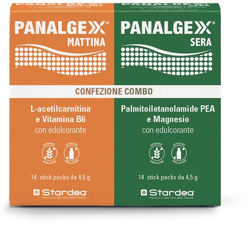 PANALGEXX COMBO 14 Stick Mattina + 14 Stick Sera Supporto del sistema nervoso e del metabolismo energetico