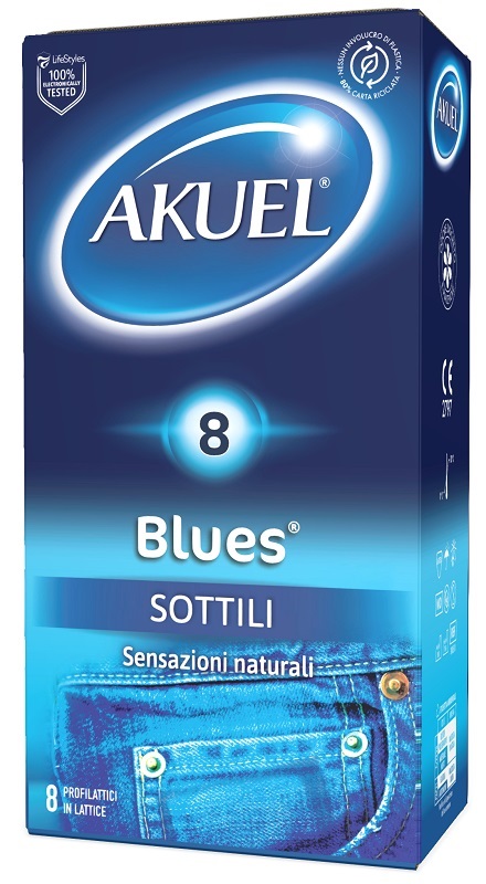 AKUEL Blues Sottili 8 Profilattici