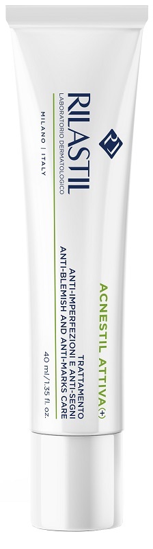 RILASTIL Acnestil Crema Attiva+ Trattamento Anti Imperfezioni e Anti Segni 40ml