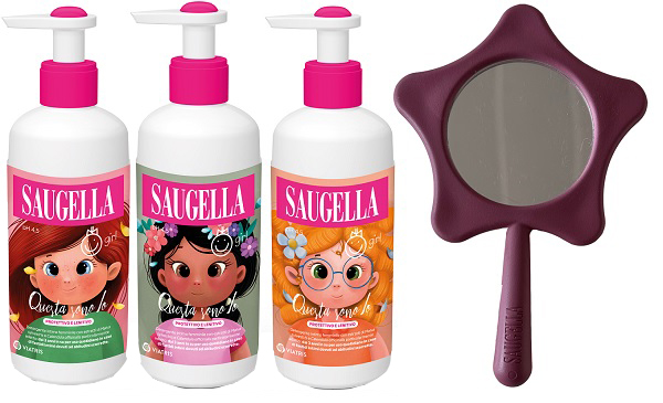 SAUGELLA BUNDLE GIRL DETERGENTE INTIMO 200ML + SPECCHIO