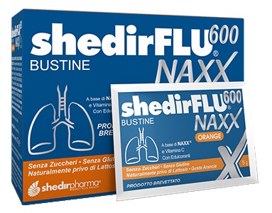 SHEDIRFLU 600 NAXX ORANGE 20 Bustine - Integratore per il benessere della gola e per il sistema immunitario