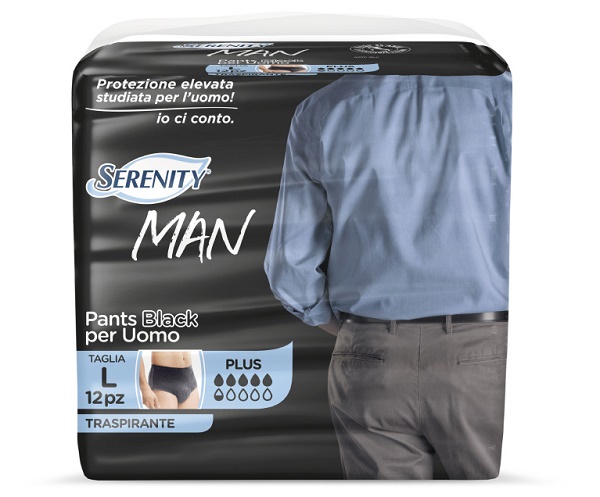 SERENITY Pants Man L Plus 12 Pezzi