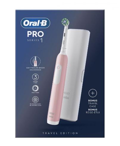 ORALB PRO 1 SERIES ROSA SPAZZOLINO ELETTRICO + 1 TESTINA DI RICAMBIO