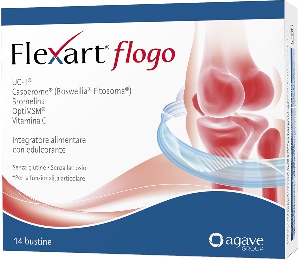 Flexart flogo integratore per la funzionalità articolare 14 bustine