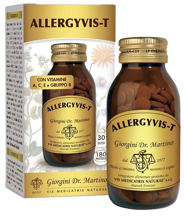 ALLERGYVIS-T 180 Pastiglie - Integratore per il benessere della gola e dell'apparato respiratorio