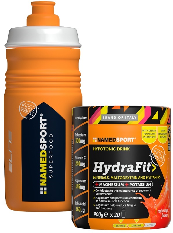 HYDRAFIT Polvere Sali Minerali e Vitamine 400g + SPORTBOTTLE