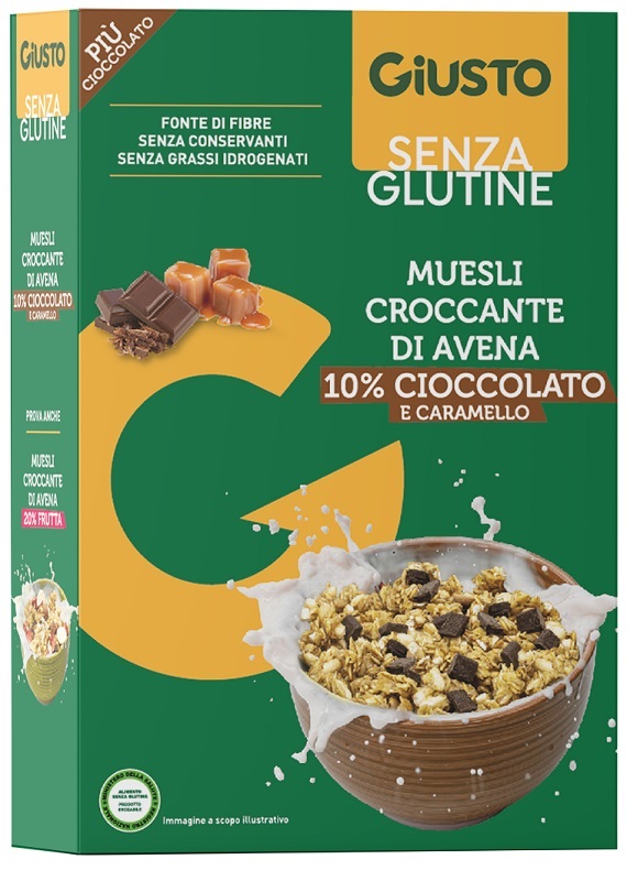 GIUSTO S/G Muesli Av/Ciocc275g