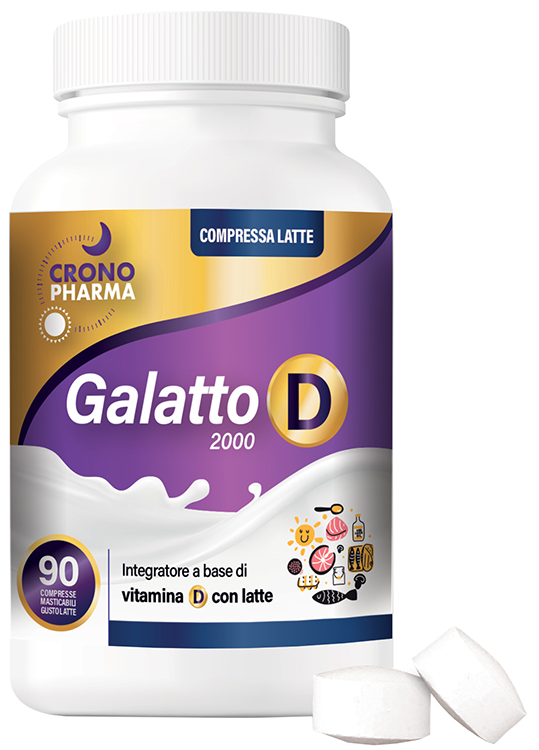 GALATTO D 2000 90 Compresse - Integratore per il benessere delle ossa e del sistema immunitario