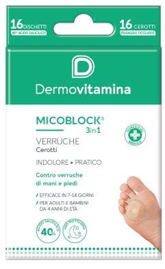 DERMOVITAMINA MicoBlock 3in1 Verruche 16 Patch